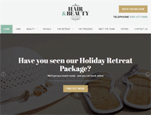 Tablet Screenshot of hairandbeautyloungestockport.co.uk